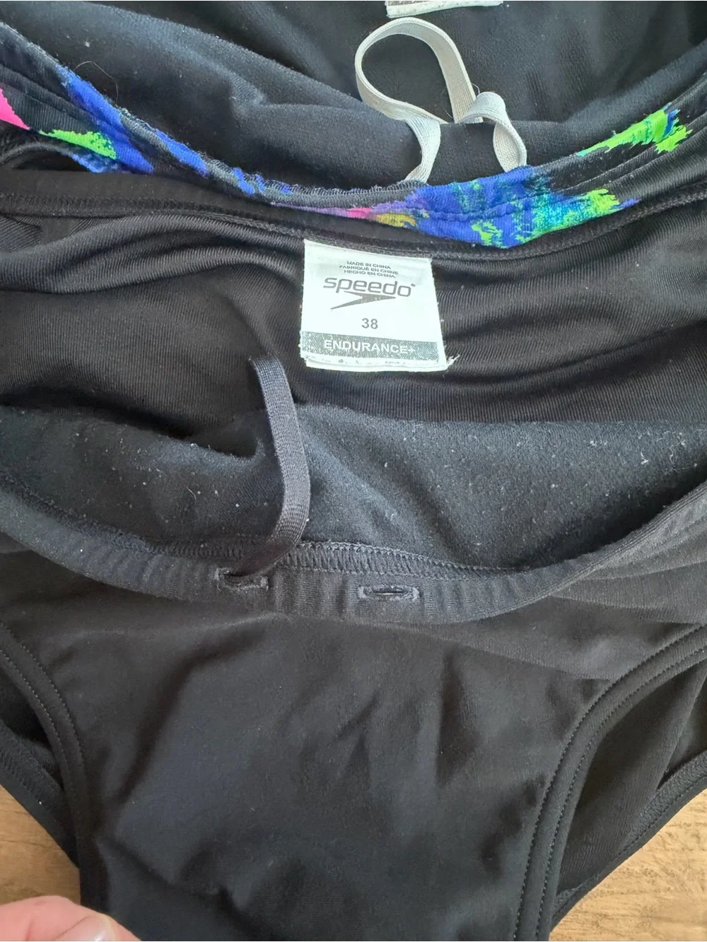 Speedo  Endurance Men’s 3-Pack Swim Speedos - Black, Blue & Multi Colorful 38
